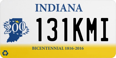 IN license plate 131KMI