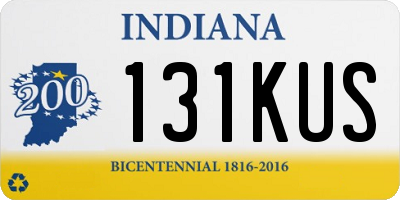 IN license plate 131KUS