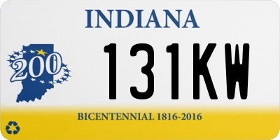 IN license plate 131KW