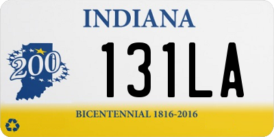 IN license plate 131LA