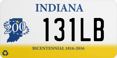 IN license plate 131LB