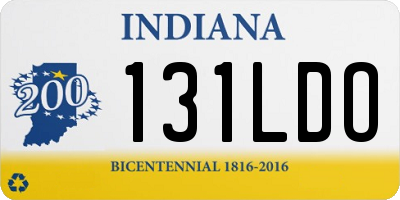 IN license plate 131LDO