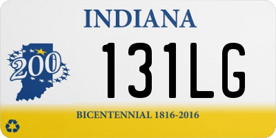 IN license plate 131LG