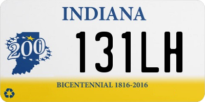 IN license plate 131LH