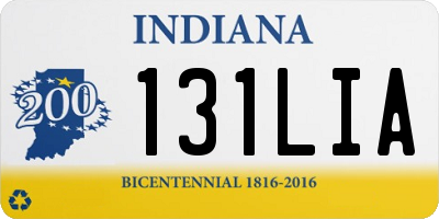 IN license plate 131LIA