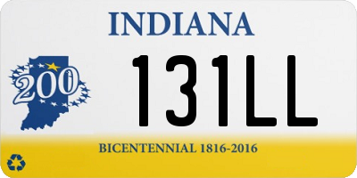 IN license plate 131LL