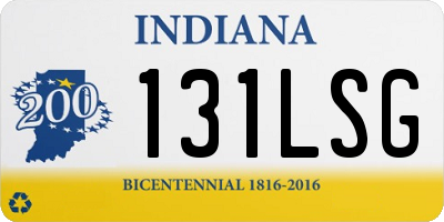 IN license plate 131LSG