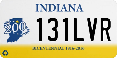 IN license plate 131LVR