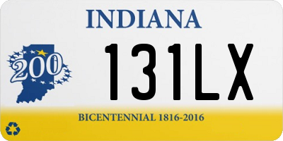 IN license plate 131LX