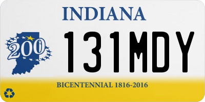 IN license plate 131MDY