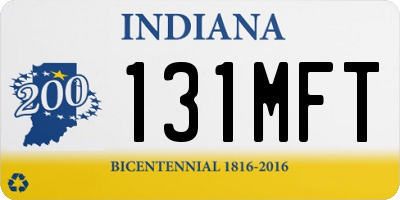 IN license plate 131MFT