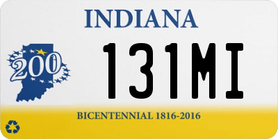 IN license plate 131MI