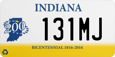IN license plate 131MJ