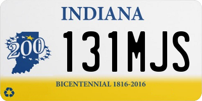 IN license plate 131MJS