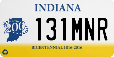 IN license plate 131MNR