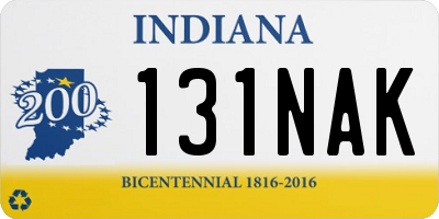 IN license plate 131NAK