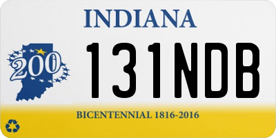 IN license plate 131NDB
