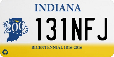 IN license plate 131NFJ