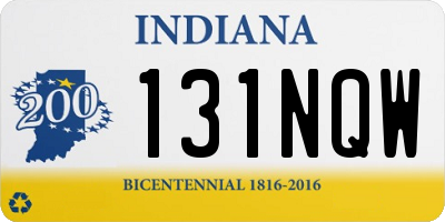 IN license plate 131NQW
