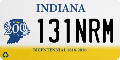 IN license plate 131NRM