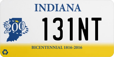IN license plate 131NT