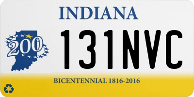 IN license plate 131NVC