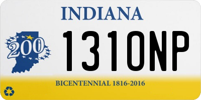 IN license plate 131ONP