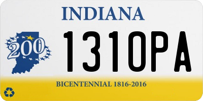 IN license plate 131OPA