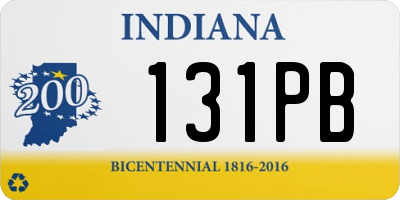 IN license plate 131PB
