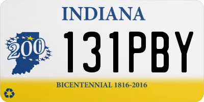 IN license plate 131PBY