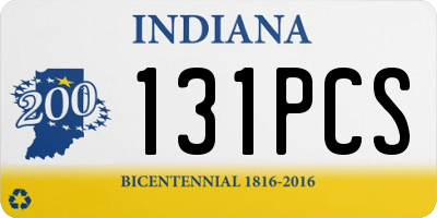 IN license plate 131PCS
