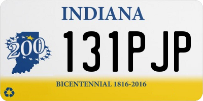 IN license plate 131PJP