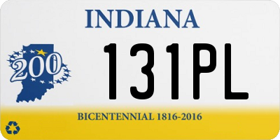 IN license plate 131PL