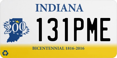 IN license plate 131PME