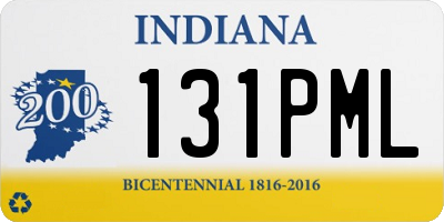 IN license plate 131PML