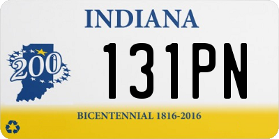 IN license plate 131PN