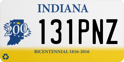 IN license plate 131PNZ