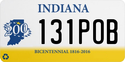 IN license plate 131POB