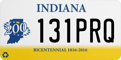 IN license plate 131PRQ