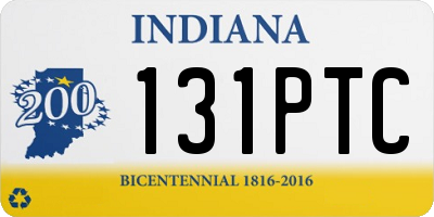 IN license plate 131PTC
