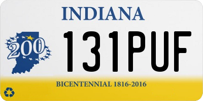 IN license plate 131PUF