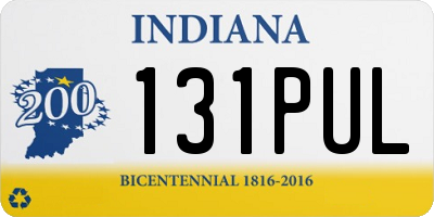 IN license plate 131PUL