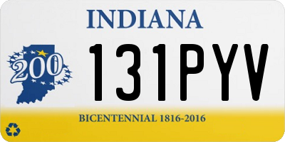 IN license plate 131PYV