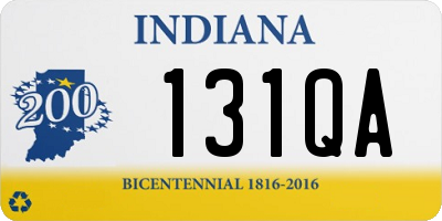 IN license plate 131QA