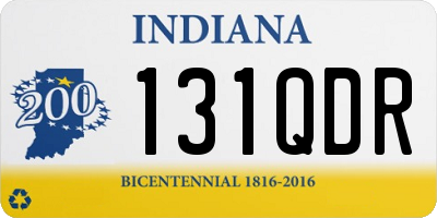 IN license plate 131QDR
