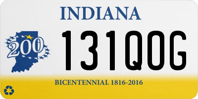 IN license plate 131QOG