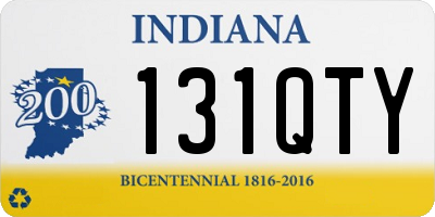 IN license plate 131QTY