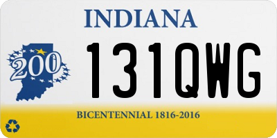 IN license plate 131QWG