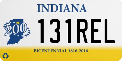 IN license plate 131REL