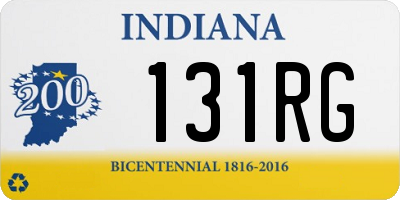 IN license plate 131RG